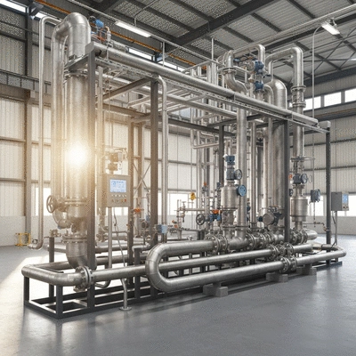 Industrial piping system with various support consoles