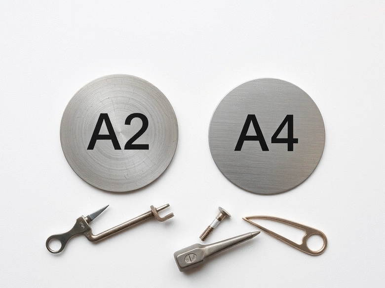 Support inox A2 ou A4 : différences, résistance à la corrosion et applications