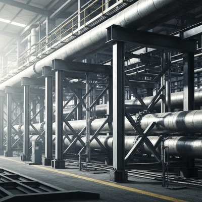 Industrial pipeline supports with a focus on maintenance